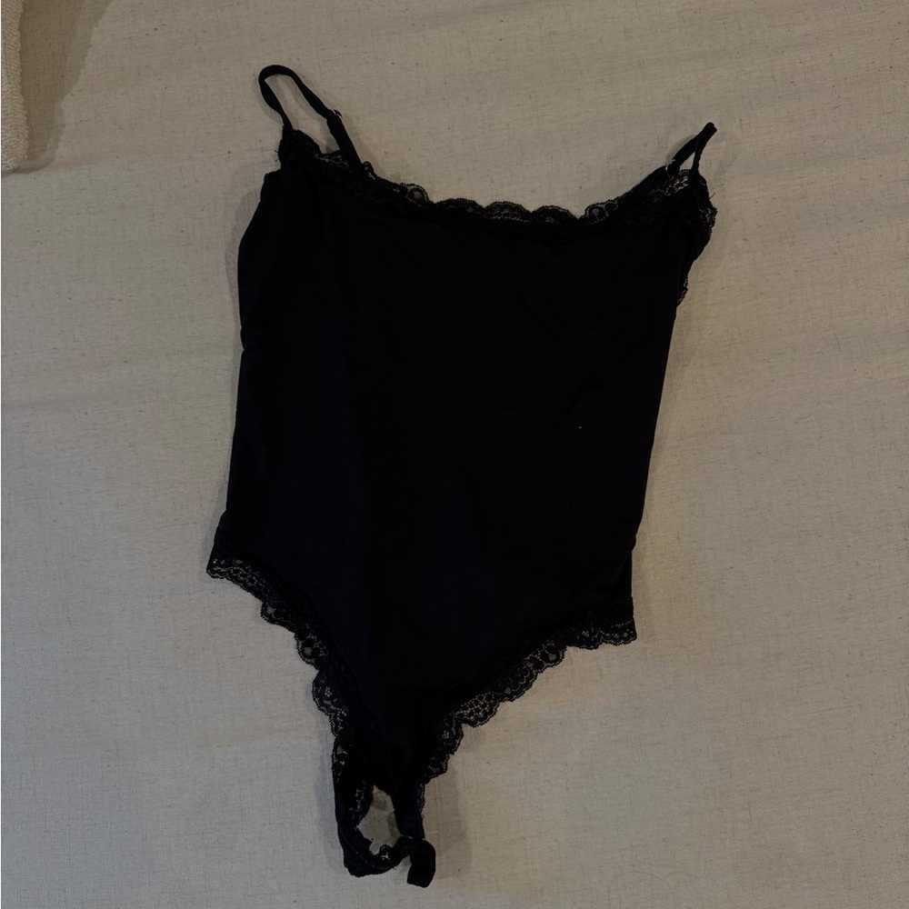 Elegant Black Lace Bodysuit